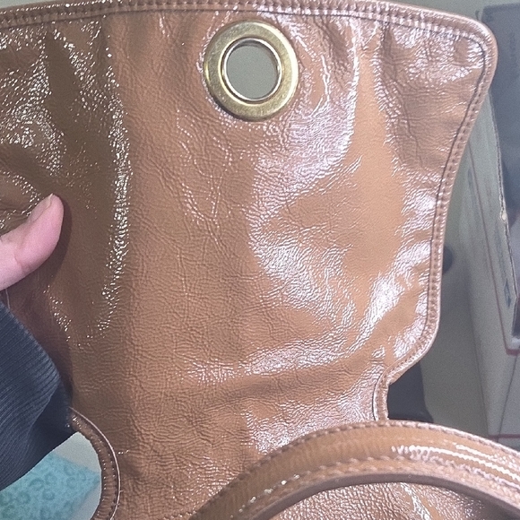 Yves Saint Laurent Pattent Leather Hobo - Picture 10 of 10